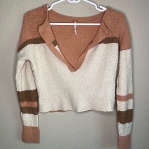 Free People Crop Sweater Effortless